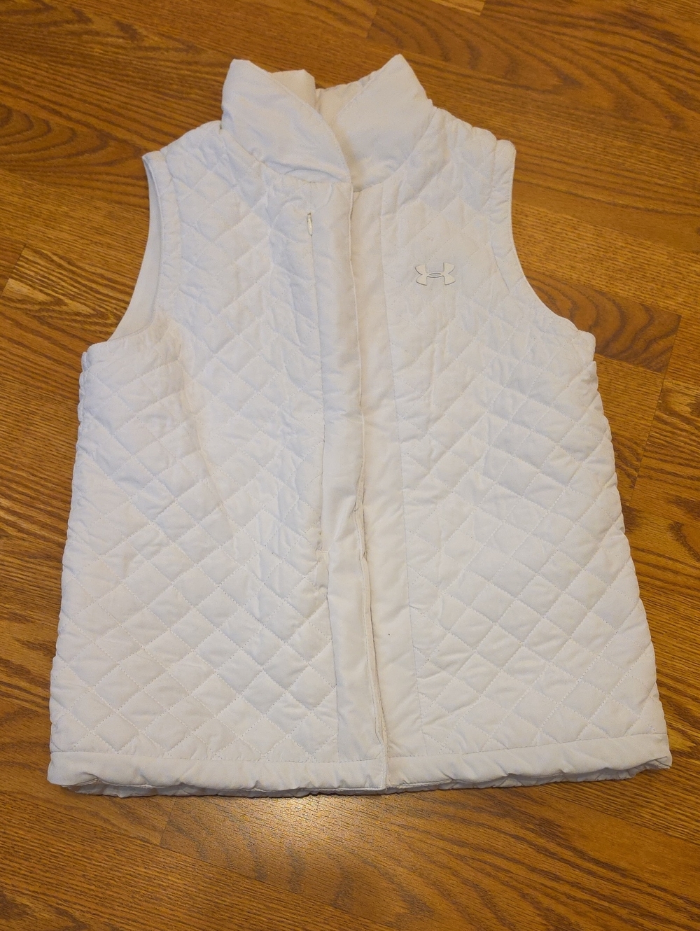 Under Armour White Quilted Puffer Vest